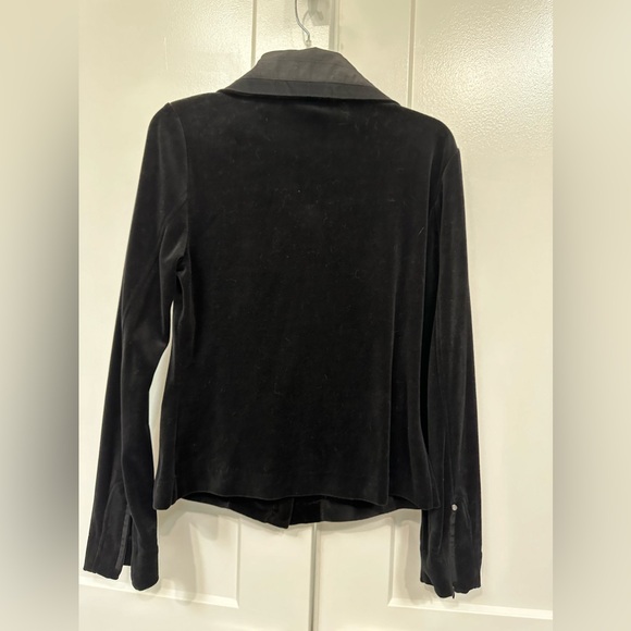 Eli Tahari Miri Jacket Black Velvet Jacket Size Small - Picture 2 of 6